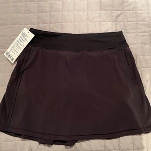 Lululemon Pace Rival Skirt Extra Long Black 6